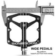 thumbnail image 4 of Rockbros Aluminum Alloy Mountain Bike Flat Pedals,9/16" Carbon Fiber Sealed Bearing 2 Pair, 4 of 7