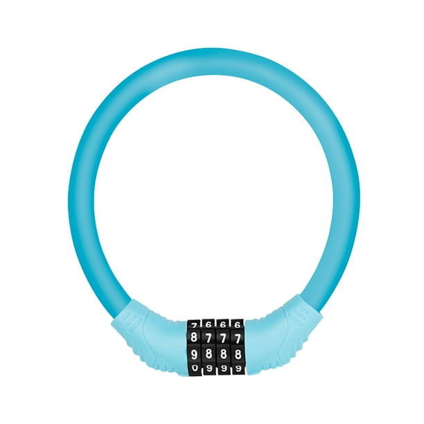 Candados con contraseña de 4 dígitos candados para bicicleta de montaña MTB bicicleta de carretera candado de Cable de seguridad antirrobo accesorios para ciclismo Hugtrwg Para estrenar