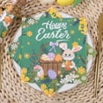 thumbnail image 6 of Yunuuuoa Easter Bunny Themed Paper Napkins Disposable Party Dinner Napkins for Easter Decorations Restaurant Holiday Celebration Dinnerware 20pcs, 6 of 6