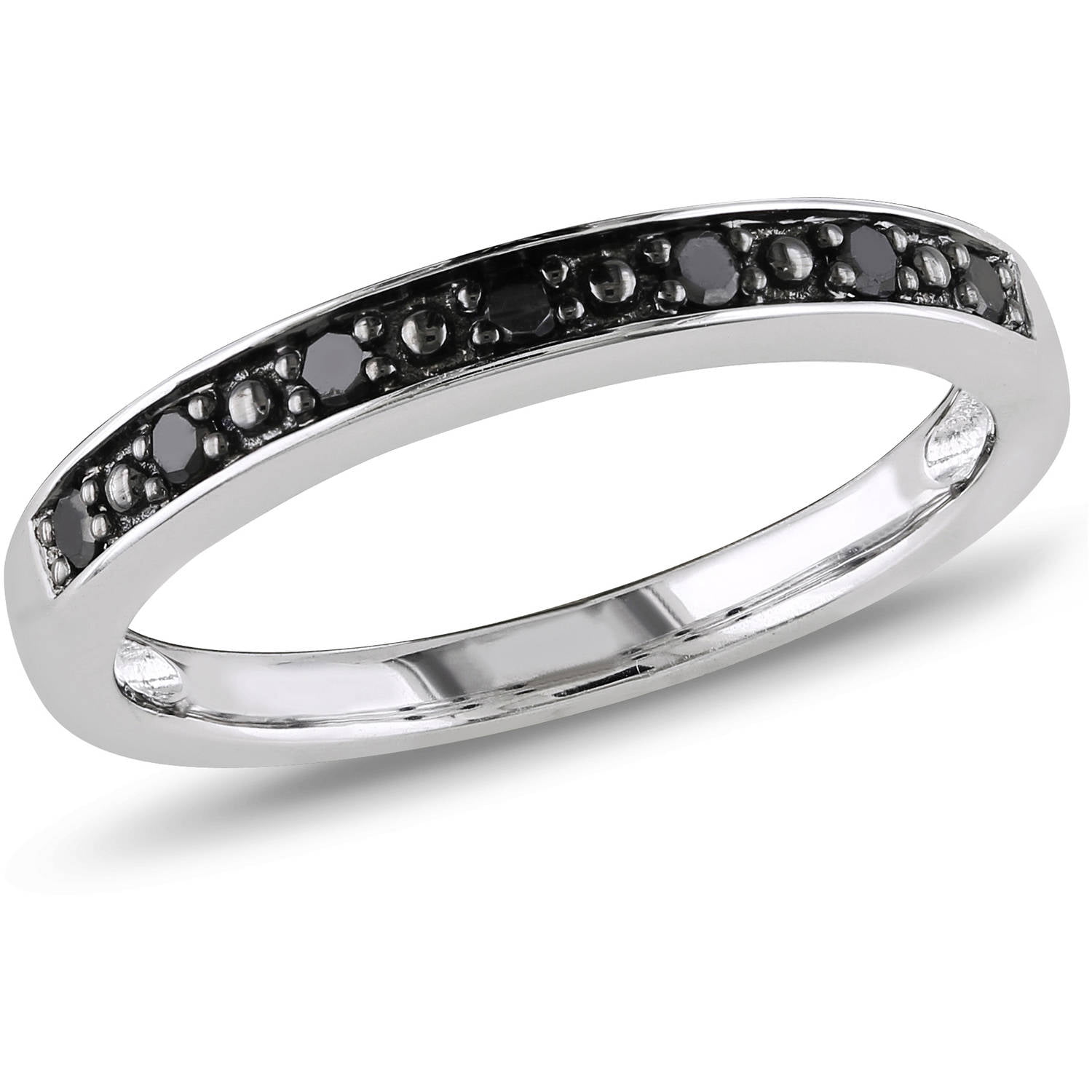 Чёрный бриллиант кольцо серебро Алькор