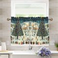 thumbnail image 6 of Christmas People Houses Kitchen Curtains Half Tier Curtain 2 Rod Pockets Bathroom Bedroom Cupborad Living Room 27"x24", 6 of 6