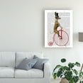 thumbnail image 3 of Trademark Fine Art 'Greyhound On Red Penny Farthing Bike' Canvas Art by Fab Funky, 3 of 3