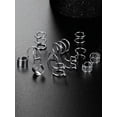 thumbnail image 3 of 6 Pairs Stainless Steel Ear Clips Non Pierced Earrings Hoop Ear Clips Cartilage Ear Clips Set for Men and Women, 6 Different Styles, 3 of 5