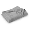 thumbnail image 4 of Mainstays Performance Cotton 6-Piece Bath Towel Set, Super Soft Quick Dry Fade Resistant, Solid Grey Flannel, 4 of 7