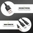 thumbnail image 3 of Durable Dual Charging Cable with Fast Data Transmission and Quick Connect for Home Use Black, 3 of 8