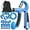 Blue, variant on Grip Strengthener Kit 5 Pack, Adjustable Hand Grip Strengthener 22-220lb, Forearm Strengthener with Counter, Wrist Trainer, Finger Stretcher, Grip Ball