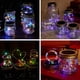 thumbnail image 1 of Luces solares para tapa de tarro de cristal, cadena de luces de hadas de 20 LED, 6 luces para tapa con 6 colgadores para decoración de exteriores, sin tarros, 1 of 9