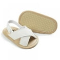 thumbnail image 4 of Infant Baby Girls Boys Sandals Summer Toddler Slipper Soft Sole PU Leather Newborn First Walker Crib Shoes, 4 of 10