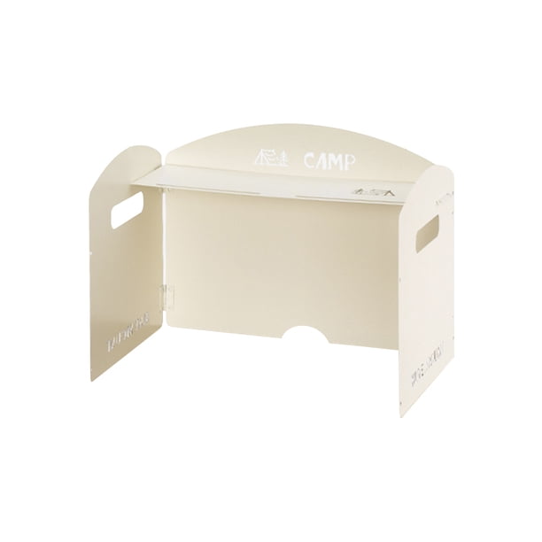 Parabrisas Plegable Wdftyju para Estufa de Gas Portátil Blanco 3 uds