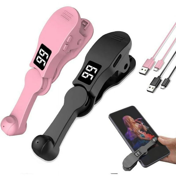 Blukids Auto Clicker for Phone, Phone Screen Device Speed Clicker for Android IOS Apps, Fast Click Simulation Finger Click for Gaming, Live Broadcasts Likes, Adjustable Speed Physical Clicker(Black)