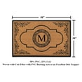 thumbnail image 4 of A1HC Abrilina Natural Coir Monogrammed Door Mat, PVC Backing, Durable Anti-Shed Heavy Duty Doormat for Outdoor Front Porch Entrymat - 30"x48", 4 of 7