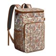 thumbnail image 1 of Vintage Fashion Cooler Backpack – Leak-Proof & Waterproof Backpack Cooler Bag with Plaid Print, High-Performance Insulation for Camping & Work Lunch, 1 of 6