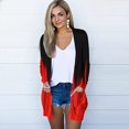 thumbnail image 5 of DOPI Fashion Women's Casual Loose Button Printed Long Sleeve Pocket Long Cardigan, 5 of 6