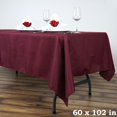 thumbnail image 5 of Linentablecloth Mantel Rectangular De Poliéster De 60 X 102 Pulgadas, Color Burdeos, 5 of 5