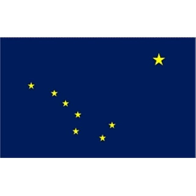 Annin Flagmakers 140150 2 Pi X 3 Pi Nyl-Glo Alaska Flag