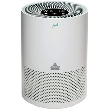 BISSELL MYair Air Purifier with High Efficiency and Carbon Filter for Small Room and Home Quiet Air Cleaner for Allergens Pets Dust Dander Pollen Smoke Hair Odors Timer 2780A