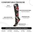 thumbnail image 3 of Lsque Autumn Forest Mushrooms Pattern Sport Compression Socks for Men & Women 15-20 mmHg Knee High Nurse Pregnant Running Medical and Travel Athletic, 3 of 6