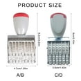 thumbnail image 3 of Number Stamp Business Stamp Roller Office Stamp Rolling Number Stamp Date Stamp Multifunction Rubber Stamp, 3 of 8