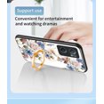 thumbnail image 6 of Compatible with OnePlus Nord CE2 5G Rotatable Ring Stand with Bling Glitter Diamond, Printed Case Fashion Luxury Flower Floral Pattern Slim Cover for OnePlus Nord CE2 5G Women and Girls,Flower#1, 6 of 8