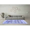 thumbnail image 3 of Ahgly Company Machine Washable Indoor Rectangle Abstract Blue Contemporary Area Rugs, 7' x 10', 3 of 4