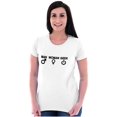 thumbnail image 3 of Man Woman Geek Geeky Cute Nerdy Gamer Womens Slim Fit Graphic Tee Brisco Brands X, 3 of 5
