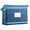 Blue, variant on Double Layered File Organiser Bag with Label Window Large Capacity Document Folder Bag Book Organiser Bag With Handle