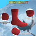 thumbnail image 6 of Yacht & Smith 6 Pairs Cotton Thermal Crew Socks, Women, Warm Thick Boot Sock, Bulk, 6 of 8