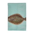 thumbnail image 1 of Betsy Drake KT014C Flounder on Teal Kitchen Towel, 1 of 1