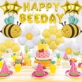 thumbnail image 3 of Happy Bee Day Decorations 21-Pack, Bee Themed Birthday Party Decorations, Daisy Bee Baby Shower Birthday Supplies, 3 of 7