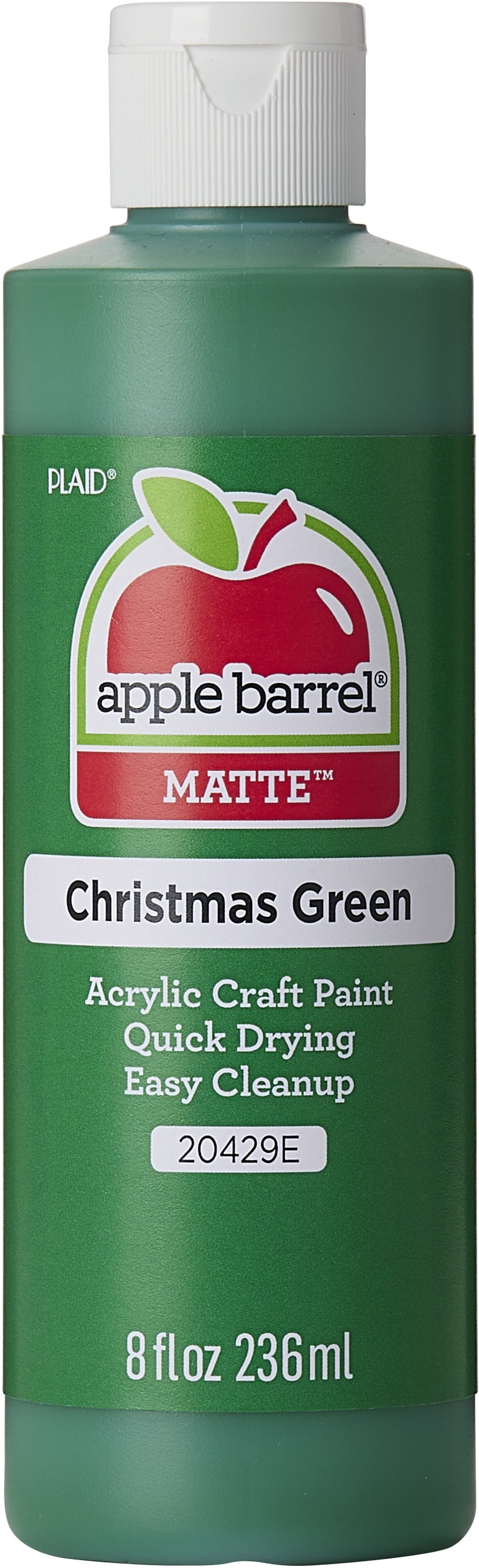 Apple Barrel Acrylic Craft Paint, Matte Finish, Christmas Green, 8 fl oz