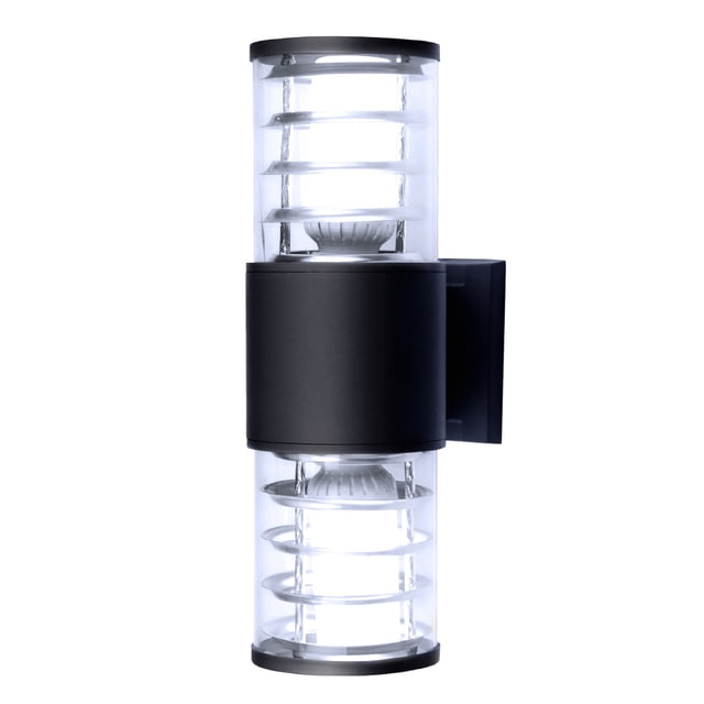 Pantalla De Plástico De Aluminio Resistente Al Agua De 24 W, Lámparas De Pared Led, Lámpara De Pared Ip65, Enchufe E27 Para Exteriores Yuarrent HA025434-08