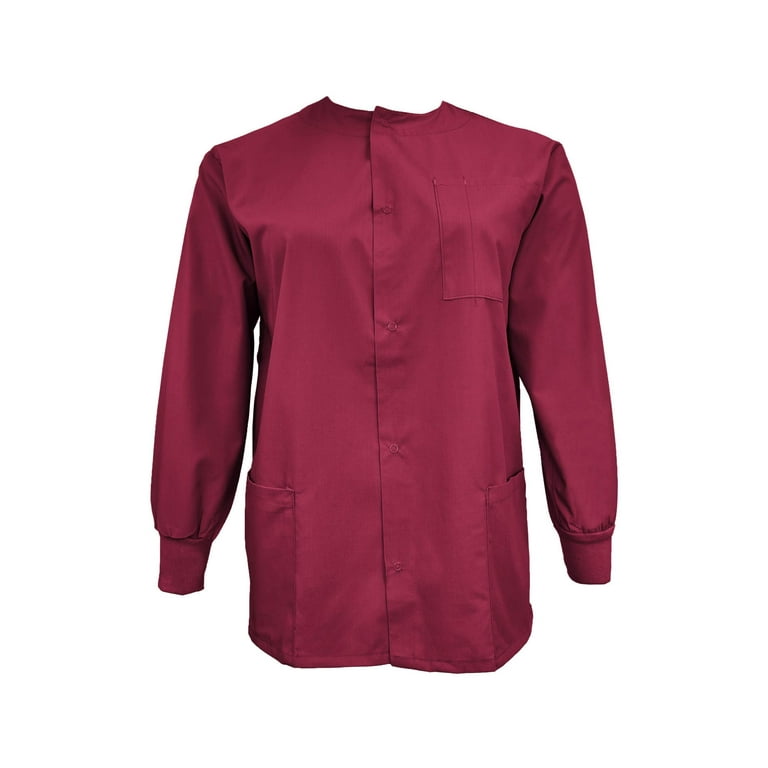 Burgundy scrub jacket clearance