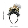 thumbnail image 2 of Yoyauz 2026 New Year Party Supplies Gold Black Silver Adult Female And Male Headwear Flashing Photo Booth Props 2026 Celebration Eve Party And Holiday Headwear, 2 of 7