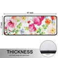 thumbnail image 5 of Kitchen Rugs Sets Of 2,Pioneer Flower Floral Print Pattern Anti Fatigue Kitchen Mat Rugs Non Slip Washable,Decorative Kitchen Floor Mats for Kitchen,Sink,Laundry,17"x47"+17"x47", 5 of 5