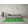 thumbnail image 3 of Ahgly Company Indoor Rectangle Oriental Emerald Green Industrial Area Rugs, 2' x 4', 3 of 4