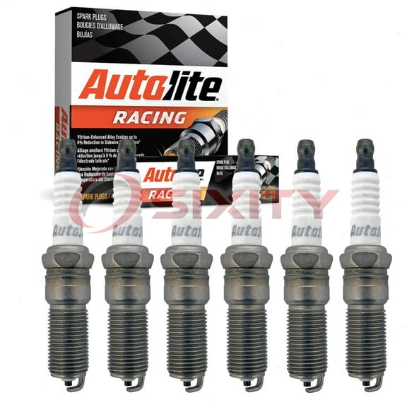 6 pc Autolite AR5262 Racing Spark Plugs for Ignition Wire Secondary
