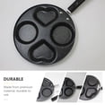thumbnail image 2 of ONAPARTER Pot Non Stick Cooking Utensils Flat Skillet Nonstick Pan Outdoor Griddle Ceramic Cookware Frying Breakfast Egg Pans （Black）, 2 of 6