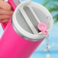 thumbnail image 4 of PAMINGONO 12Pcs Pink Straw Silicone Decors for Tumblers and present Giving, 4 of 8