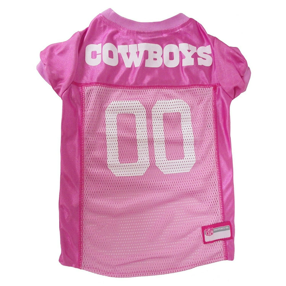 Pets First NFL Dallas Cowboys Pink Jersey for DOGS & CATS, Licensed