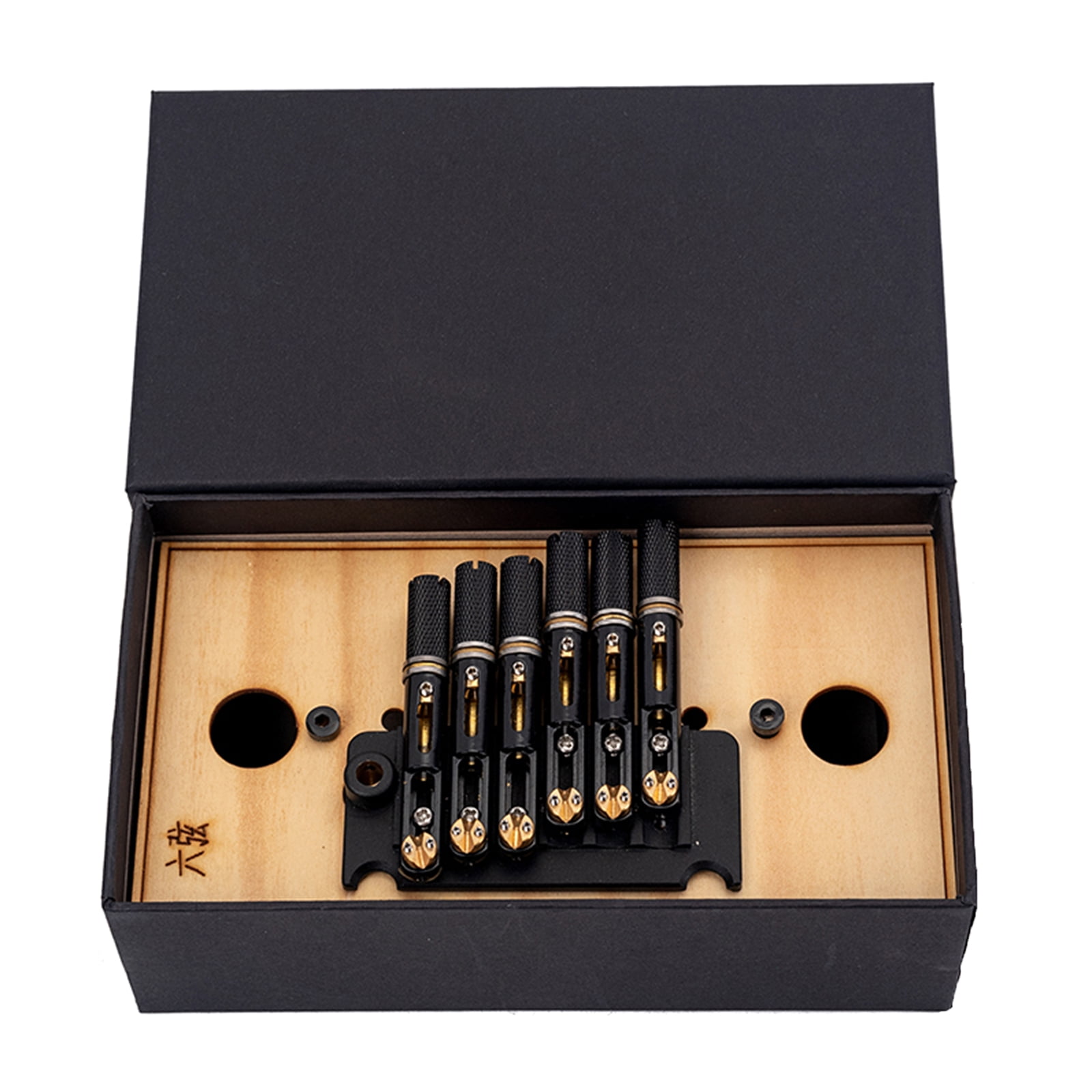 Headless Guitar Bridge Tremolo Set with Mounting Screws Tailpiece 6/7 Strings Electric Guitar Replacement Parts