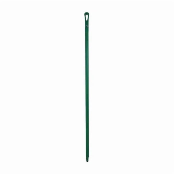 Vikan 1500mm Color Coded Handle, 1 1/4 in Dia, Green, Polypropylene 29622