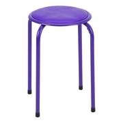 Fat Catalog Assorted Primary Color Metal Stack Stool with Padded Seat 17 seat height (5 Pack)