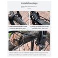 thumbnail image 2 of Bicycle Front Rack Bicycle Basket Bracket Mountain Bike Front Rack Alloy Front Fork Rack Bicycle Equipment, 2 of 7
