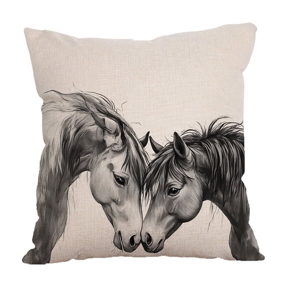 TanSiDing 1pcs Linen Cushion Cover Sofa Pillow Case Decorative Throw Pillow Cover for Living Room Bedroom Office Modern Farmhouse Decor 45*45cm