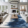 thumbnail image 3 of 6'x9' Area Rugs, Navy Blue Ombre Forest Indoor Outdoor Area Rug for Living Room Bedroom, Watercolor Abstract Art Tree Washable Bathroom Rugs Kitchen Floor Carpet Mats Home Decor Aesthetic, 3 of 8