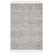 SAFAVIEH Natura Aifric Braided Diamonds Area Rug, Charcoal, 5' x 8'