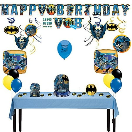 - Batman Party Supplies Deluxe Room Decorating Kit