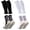 Black&White-1, variant on 2 Set Grip Soccer Socks and Shin Guard Sleeves Non Slip Soccer Sleeve Socks for Men Women