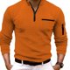 thumbnail image 2 of Blusa y camisa deportiva de manga larga con cuello alto y cremallera a cuadros para hombre, 2 of 9