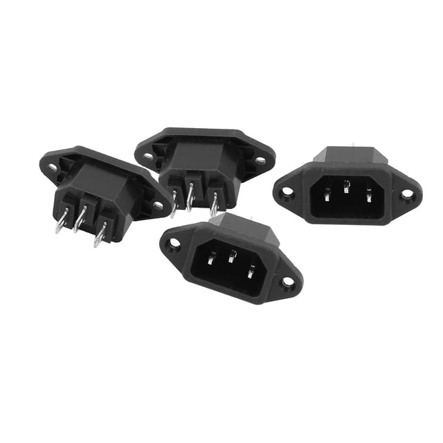 Unique Bargains 4 Pcs Adaptateur Secteur 250V 10A IEC 320 C14